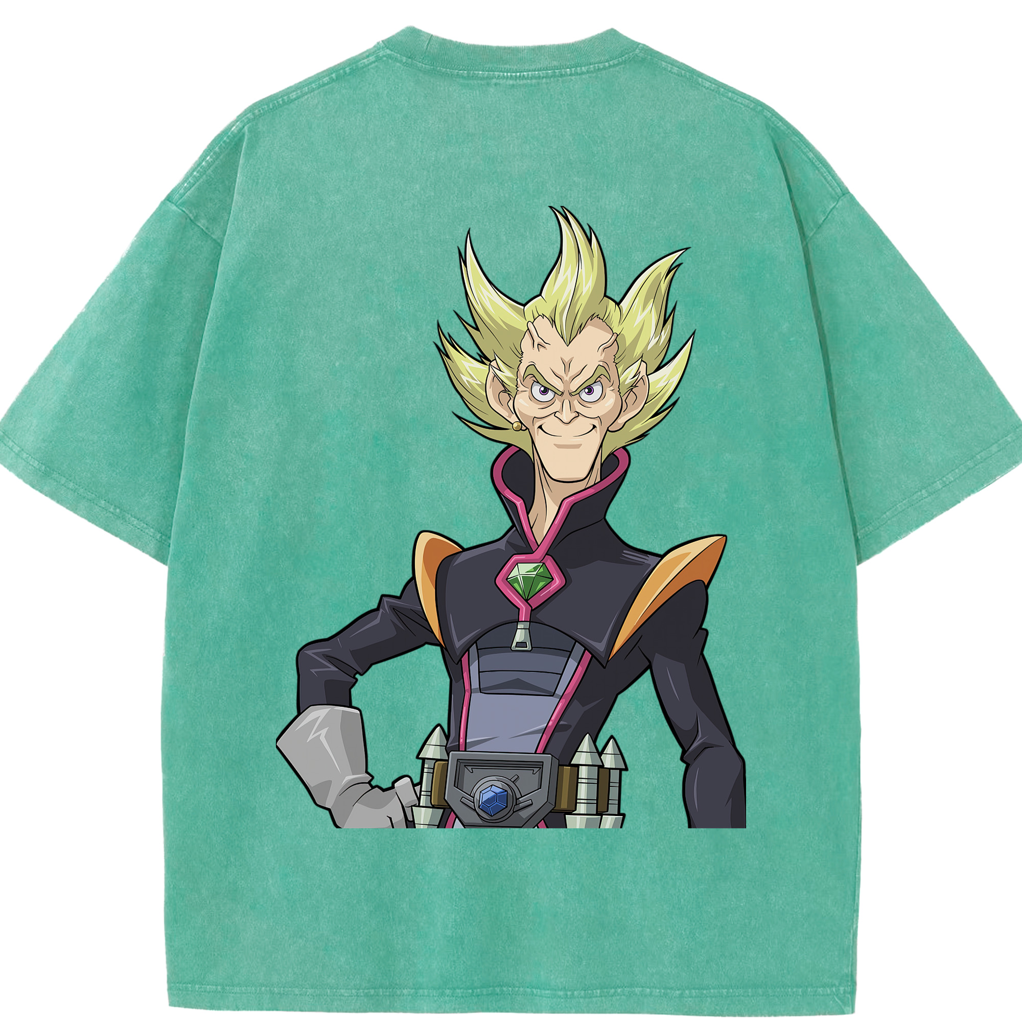 （画像用） 遊☆戯☆王 Yu-Gi-Oh! 綿100% ヴィンテージ風 半袖Tシャツ（背面プリント）